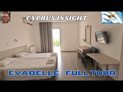 Evabelle Hotel Ayia Napa Cyprus - Full Tour Including Room.
