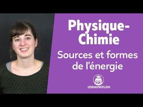 Sources et formes de l’énergie