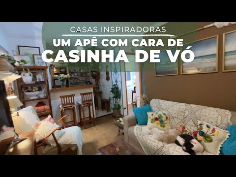 APARTAMENTO 50 M2 COM CARA DE CASINHA DE VÓ COM MUITO ARTESANATO E GARIMPO.