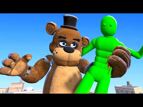 FNAF Animatronics Hunt Ragdolls - Overgrowth Mods Gameplay