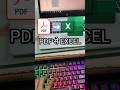 How To Convert PDF To Excel Easy Convert PDF To Excel In 5 Second Exceltips Vacancyguru Shorts