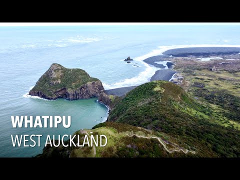 Drone footage of Whatipu, West Auckland - New Zealand