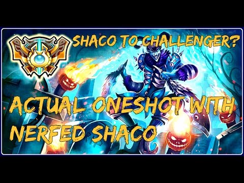 CHALLENGER WITH SHACO?? | ACTUAL ONESHOT AFTER NERF!! | Sanguis Shaco Highlights