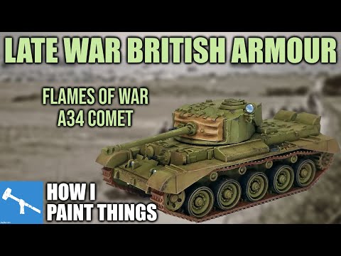 Painting Flames of War British Armour - Fast and Simple! [How I Paint Things]