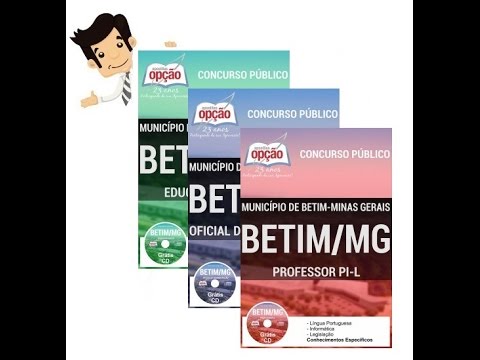 Apostilas do Concurso Betim 2016 - Cargos de Nível Médio e Superior
