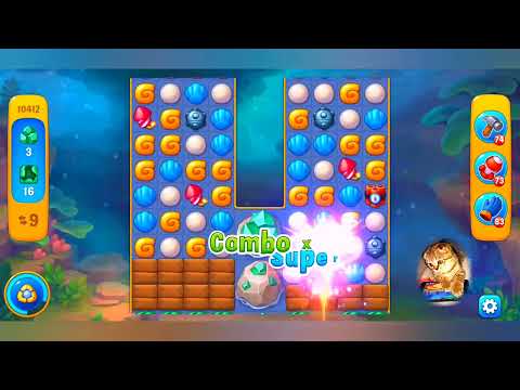 Fishdom, 10412 level,no Booster - 10412 уровень, прохождение без бустеров.