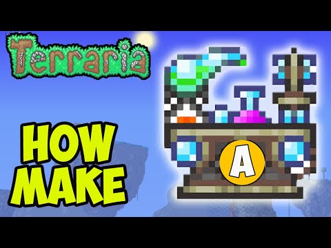 How to Make Alchemy Table in Terraria (EASY) (ALL 3 TYPES) | Terraria 1.4.4.9