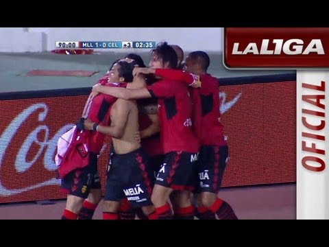 Gol de Giovani dos Santos (1-0) en el RCD Mallorca - Celta de Vigo - HD