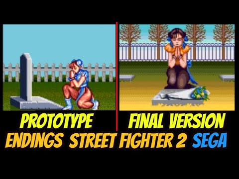 ENDING COMPARISON - PROTOTYPE Vs FINAL VERSION (Street Fighter 2)