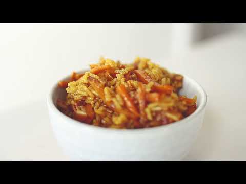 easy rice dish from Uzbekistan with carrots | “Palov” | vegan recipes
