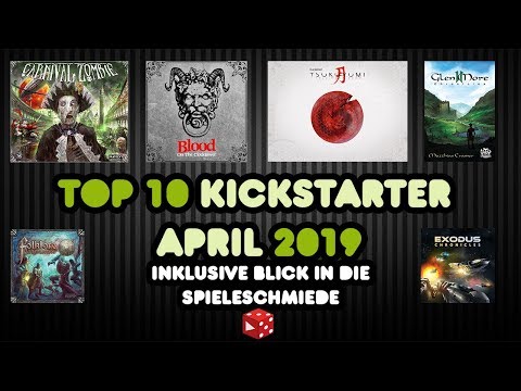 Top 10 Kickstarter Spiele April 2019 + Board Game Accessoires
