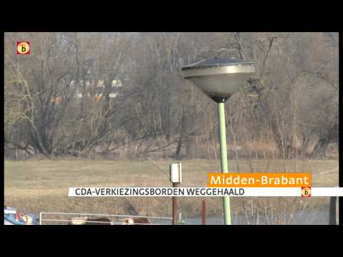 Verkiezingsborden CDA verdwenen in Sleeuwijk