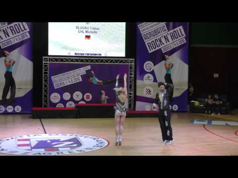 BLUDAU Tobias   UHL Michelle Zagreb 2016 Final World Masters Rock n Roll acrobatic