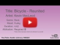 Bicycle Reunited Kevin MacLeod Rock Funky YouTube Audio Library BGM