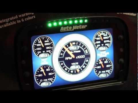 Auto Meter's LCD Gauge display is a whole new level of technology Race Dash at SEMA 2012