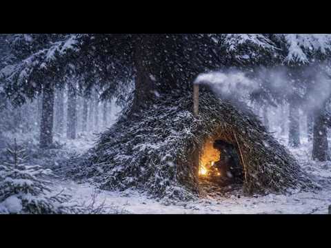 How I built a shelter out of branches in a snowstorm