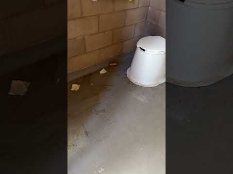 Many of the bathrooms look like this, or are “out of order”.