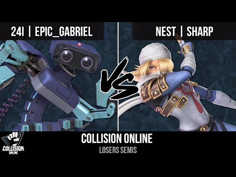 Collision Online - 24i  Epic_Gabriel (ROB) Vs. NEST  Sharp (Sheik) - Losers Semis - SSBU