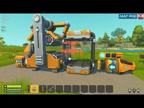 Scrap Mechanic Modded | Fant Mod - VPump Telepipe Refinery Combo Trick