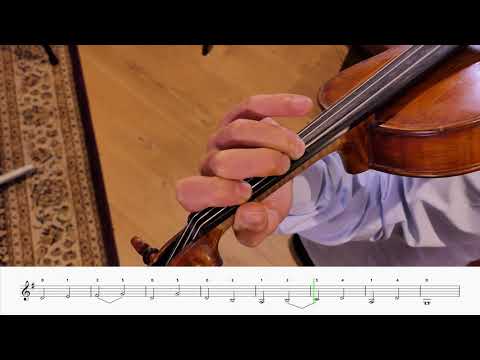 Violin: THE FOURTHS - Exercise on placing Fourths (♩ = 40)