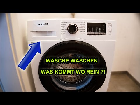 WÄSCHE WASCHEN - FÜR ANFÄNGER | TUTORIAL | WASCHMASCHINE | BEDIENUNG | KLEIDUNG | SAMSUNG