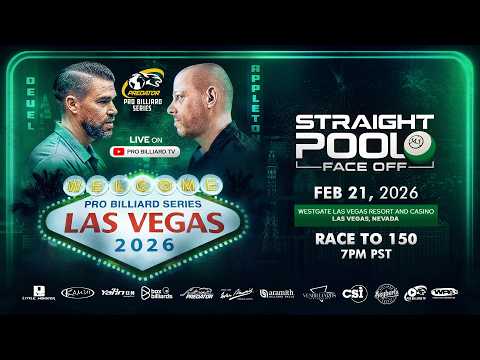 APPLETON vs DEUEL ▸ STRAIGHT POOL FACE-OFF