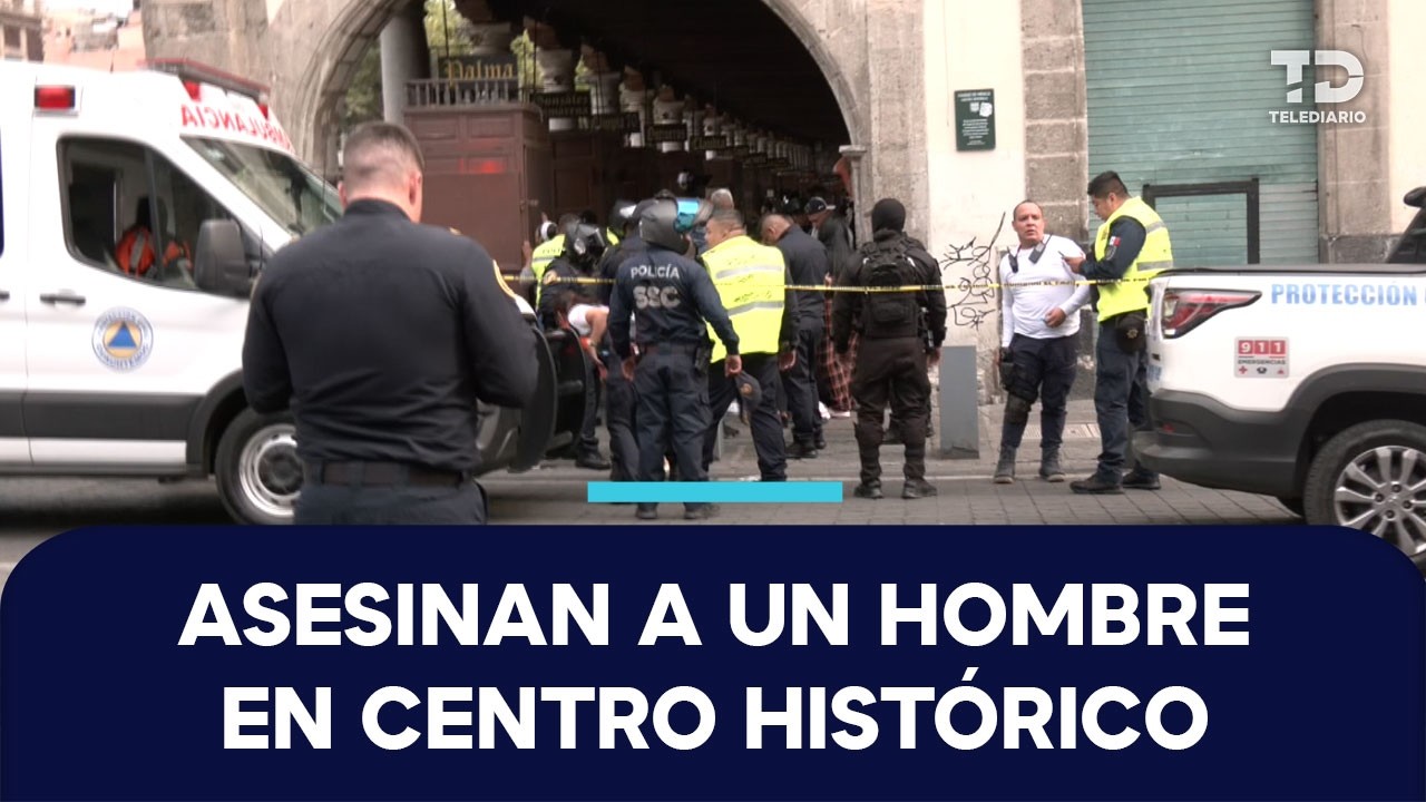 Balacera deja un muerto y dos lesionado cerca de la Plaza de Santo Domingo; buscan a motosicarios