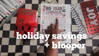 HOLIDAY SAVINGS 🍂🎁👻 + BLOOPER #holidaysavings2026 #moneysavingtips #cashstuffing 