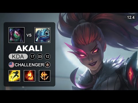 KatEvolved Akali Mid vs Fizz - NA Challenger - Season 12 Patch 12.4