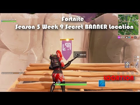 Fortnite - Season 5 - Week 9 BATTLESTAR LOCATION! Road Trip #9 - SECRET BANNER!