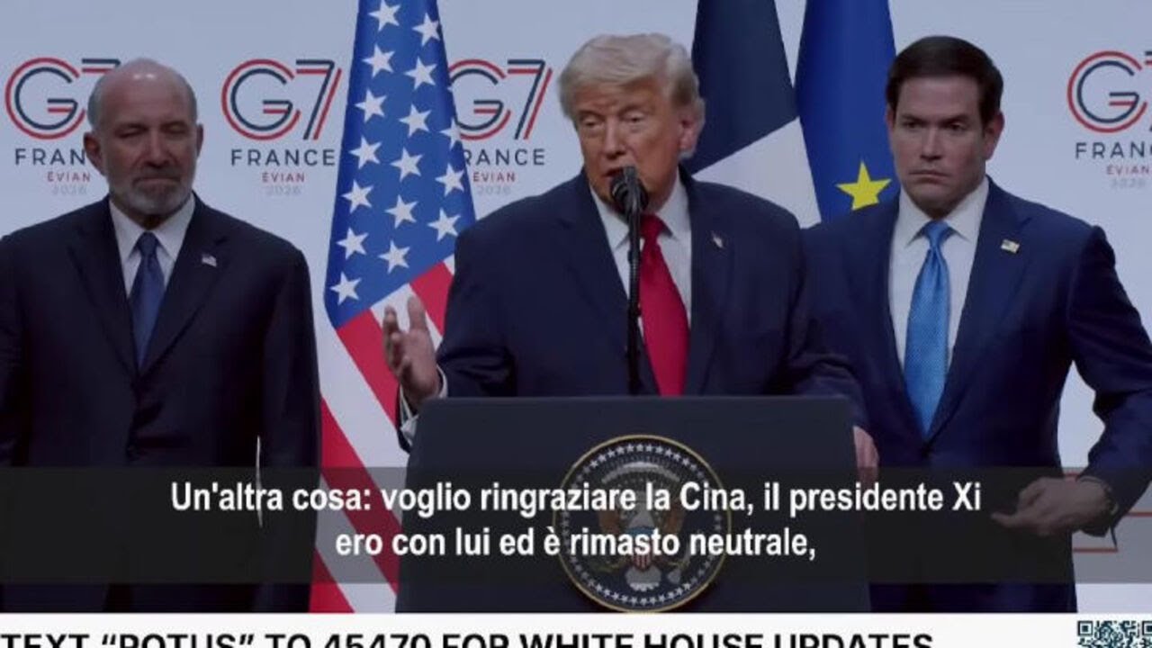 Trump: Voglio ringraziare Xi e Putin per essere rimasti neutrali in Iran