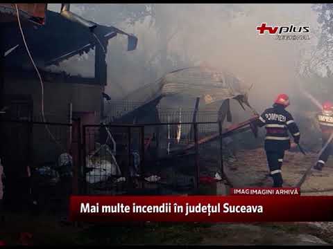 Mai multe incendii în județul Suceava