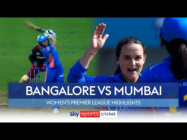 Kerr shines as Mumbai Indians end group stage with sixth win | RCB vs MI | WPL Highlights