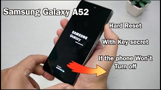 Samsung Galaxy A52 How Hard Reset Removing PIN, Password, Fingerprint pattern No PC