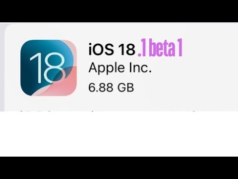 iOS 18.1 beta 1 is out