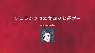 ソロランクは立ち回りと運ゲー