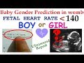 Baby Boy or girl in womb gender prediction by Heartbeat ultrasound report by Fetal Heart Rate FHR