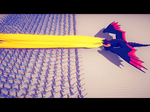 DRAGON vs ARMY OF UNITS - Totally Accurate Battle Simulator TABS