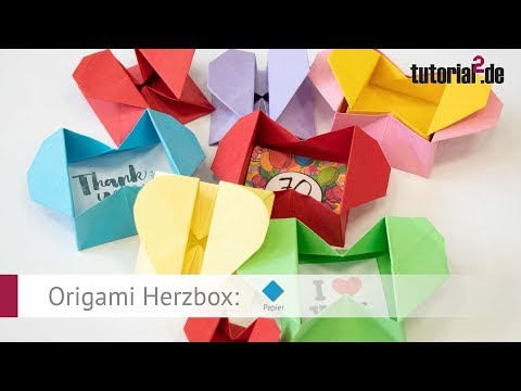Anleitung Origami Herzbox - Wie macht man eine Origami Herzbox