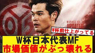 W杯日本代表MF市場価値ぶっ壊れるwwwwwww