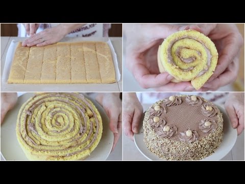 TORTA NOCCIOTELLA di Benedetta -  Hazelnuts Nutella Roll cake Recipe