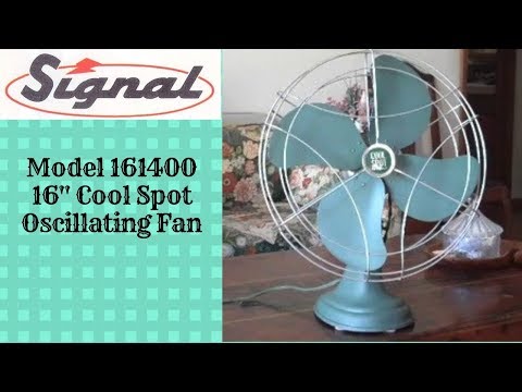 Vintage 1950's Signal Cool Spot Oscillating Table Fan