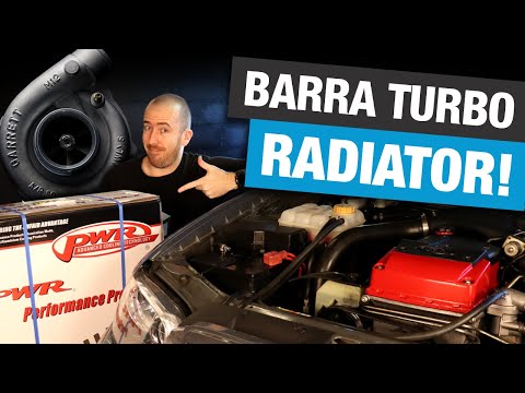 Barra Turbo Radiator Upgrade! PWR 55mm Aluminium Radiator for Ford BA/BF Falcon XR6T XR8 FPV Typhoon