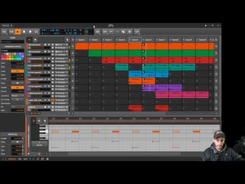 Bitwig# 2.0 [PC] Clip launcher and the TB-03 and the JP-08