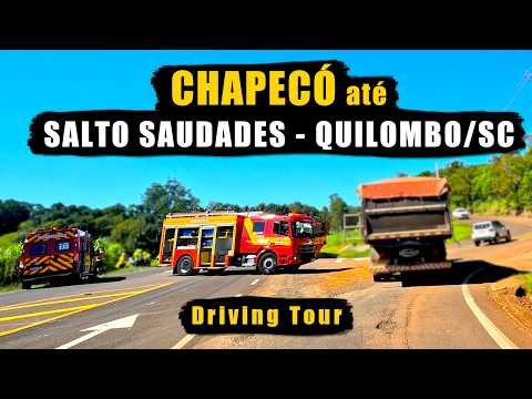 Acidente na estrada - Chapecó → Salto Saudades (Quilombo/SC) | DrivingTour
