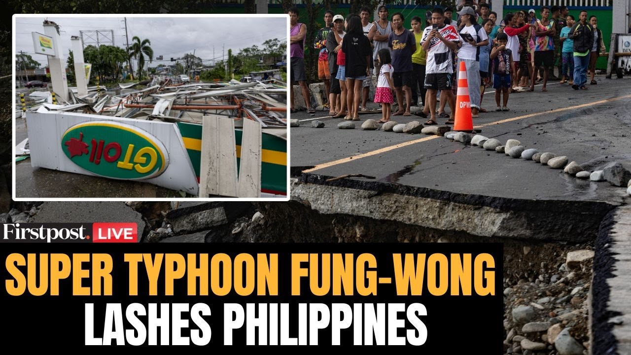 LIVE: Super Typhoon Fung-Wong Wreaks Havoc in Philippines, Four Dead, Million Evacuated | N18G