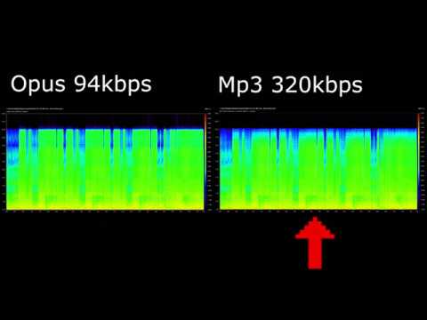 Opus vs Mp3 comparison