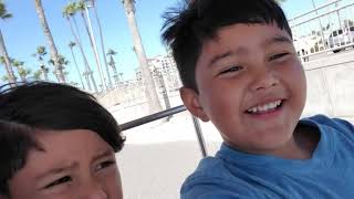 Kids visit beach after &quot;stay at home&quot; order is lifted