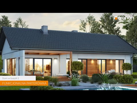 Dom w bazylii 2 - Mała i funkcjonalna parterówka I ARCHON+ Projekty Domów