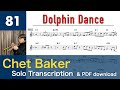 Dolphin Dance [1983] (Chet Baker) Solo Transcription #81